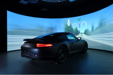 Pirelli R&D laboratories in Milano Bicocca, the simulator