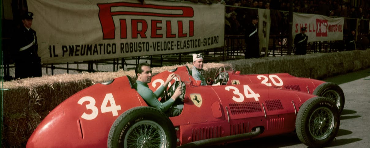 The drivers Alberto Ascari and Nino Farina