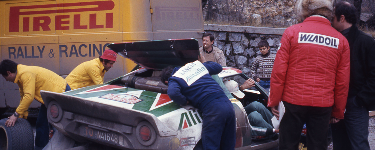 Bruno Munari and Silvio Maiga's Lancia Stratos