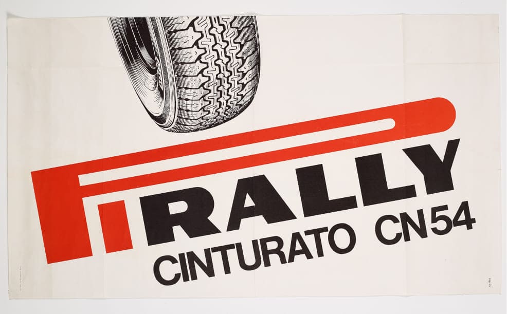 Advertisement for the Pirelli CN54 tyre