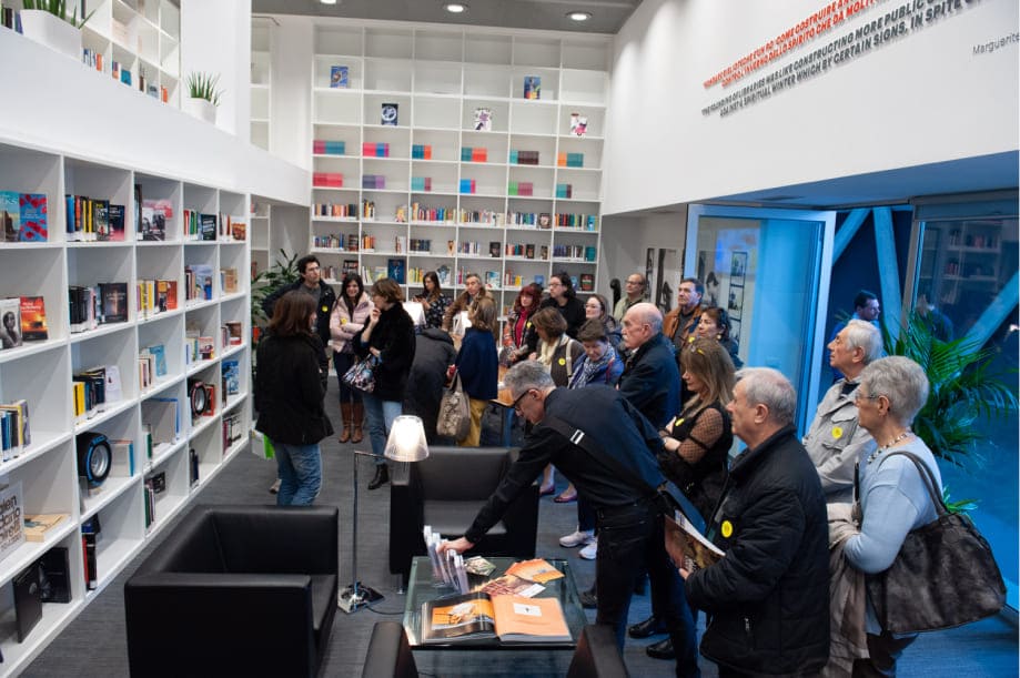 The company library inside the Pirelli Headquarters